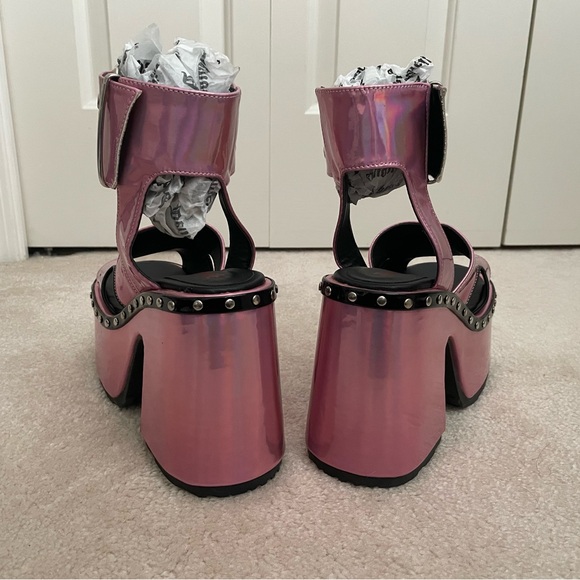 Demonia Camel-102 Pink Vegan Leather - Picture 3 of 8